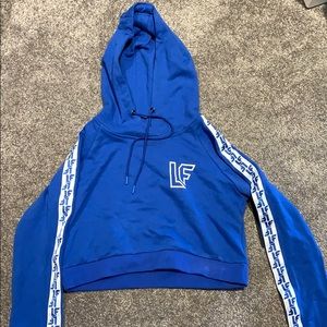 Lf blue cropped sweatshirt